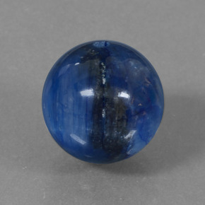 15.55 ct Blue Kyanite Stone, Natural Kyanite in Drilled Sphere Shape for Sale