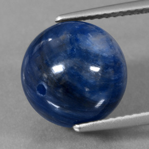 12.83 ct Blue Kyanite Gemstone, Kyanite Gem in Drilled Sphere Shape for Sale.