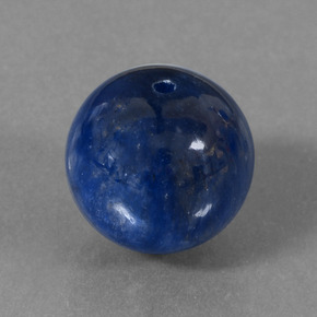 15.15 ct Blue Kyanite Stone, Natural Kyanite in Drilled Sphere Shape for Sale