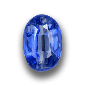 1.54 ct Blue Kyanite Gemstone, Kyanite Gem in Oval Facet Shape for Sale.