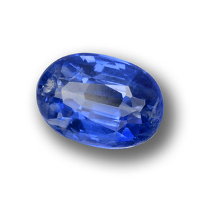 1.54 ct Blue Kyanite Stone, Natural Kyanite in Oval Facet Shape for Sale