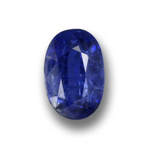 1.11 ct Blue Kyanite Gemstone, Kyanite Gem in Oval Facet Shape for Sale.