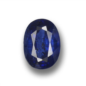 1.08 ct Blue Kyanite Gemstone, Kyanite Gem in Oval Facet Shape for Sale.