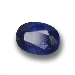 1.08 ct Blue Kyanite Stone, Natural Kyanite in Oval Facet Shape for Sale