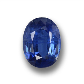 1.14 ct Blue Kyanite Gemstone, Kyanite Gem in Oval Facet Shape for Sale.