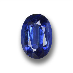 1.09 ct Blue Kyanite Gemstone, Kyanite Gem in Oval Facet Shape for Sale.