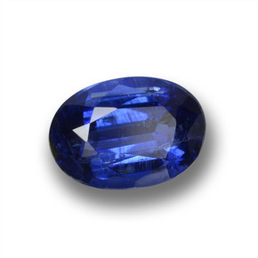 1.09 ct Blue Kyanite Stone, Natural Kyanite in Oval Facet Shape for Sale