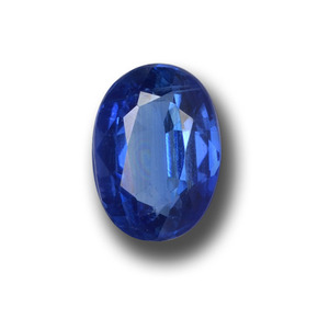 1.19 ct Blue Kyanite Gemstone, Kyanite Gem in Oval Facet Shape for Sale.