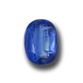 1.53 ct Blue Kyanite Gemstone, Kyanite Gem in Oval Facet Shape for Sale.