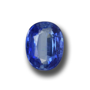 1.39 ct Blue Kyanite Gemstone, Kyanite Gem in Oval Facet Shape for Sale.
