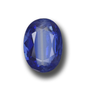 2.31 ct Blue Kyanite Gemstone, Kyanite Gem in Oval Facet Shape for Sale.