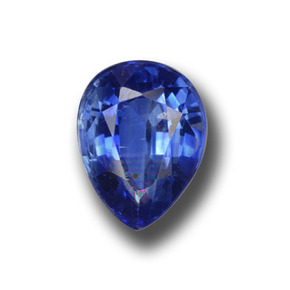 2.76 ct Blue Kyanite Gemstone, Kyanite Gem in Pear Facet Shape for Sale.