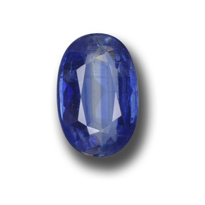 2.01 ct Blue Kyanite Gemstone, Kyanite Gem in Oval Facet Shape for Sale.