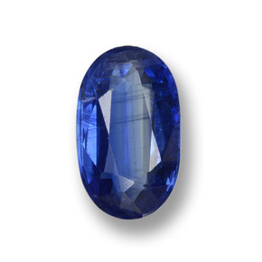 1.61 ct Blue Kyanite Gemstone, Kyanite Gem in Oval Facet Shape for Sale.