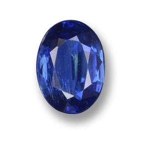 1.68 ct Blue Kyanite Gemstone, Kyanite Gem in Oval Facet Shape for Sale.