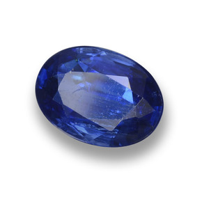 1.68 ct Blue Kyanite Stone, Natural Kyanite in Oval Facet Shape for Sale