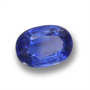 1.49 ct Blue Kyanite Stone, Natural Kyanite in Oval Facet Shape for Sale
