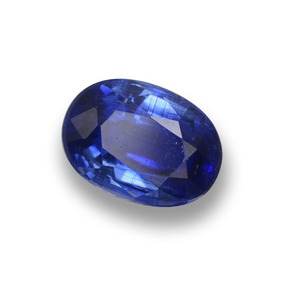 0.87 ct Blue Kyanite Stone, Natural Kyanite in Oval Facet Shape for Sale