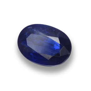 0.87 ct Blue Kyanite Stone, Natural Kyanite in Oval Facet Shape for Sale