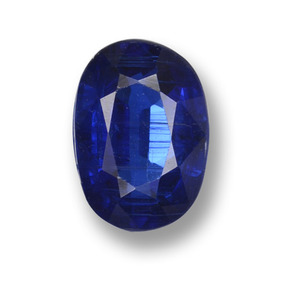0.99 ct Blue Kyanite Gemstone, Kyanite Gem in Oval Facet Shape for Sale.