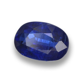 0.99 ct Blue Kyanite Stone, Natural Kyanite in Oval Facet Shape for Sale