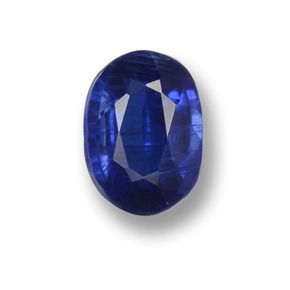 0.79 ct Blue Kyanite Gemstone, Kyanite Gem in Oval Facet Shape for Sale.