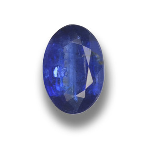 1.22 ct Blue Kyanite Gemstone, Kyanite Gem in Oval Facet Shape for Sale.