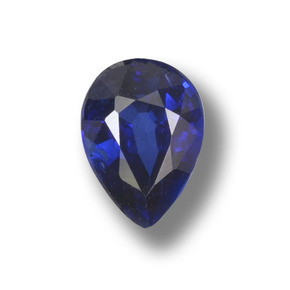 1.02 ct Blue Kyanite Gemstone, Kyanite Gem in Pear Facet Shape for Sale.