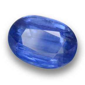 5.31 ct Blue Kyanite Stone, Natural Kyanite in Oval Facet Shape for Sale