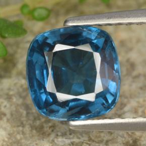 2.04 ct Blue Kyanite Gemstone, Kyanite Gem in Cushion-Cut Shape for Sale.