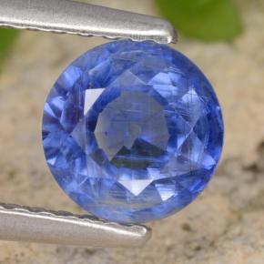 0.93 ct Blue Kyanite Gemstone, Kyanite Gem in Round Facet Shape for Sale.