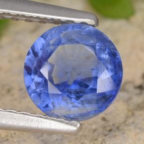 0.93 ct Blue Kyanite Stone, Natural Kyanite in Round Facet Shape for Sale