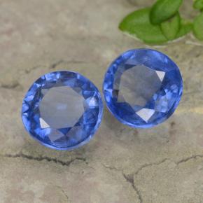 1.29 ctw Blue Kyanite Stones, Natural Kyanite in Round Facet Shape for Sale