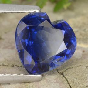 2.11 ct Blue Kyanite Stone, Natural Kyanite in Heart Facet Shape for Sale