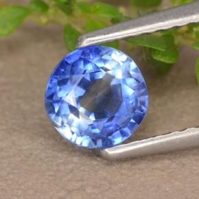 0.76 ct Blue Kyanite Gemstone, Kyanite Gem in Round Facet Shape for Sale.
