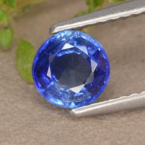 0.81 ct Blue Kyanite Gemstone, Kyanite Gem in Round Facet Shape for Sale.