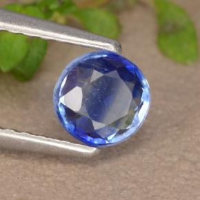 0.53 ct Blue Kyanite Stone, Natural Kyanite in Round Facet Shape for Sale