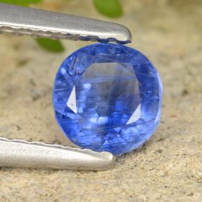 0.74 ct Blue Kyanite Stone, Natural Kyanite in Round Facet Shape for Sale