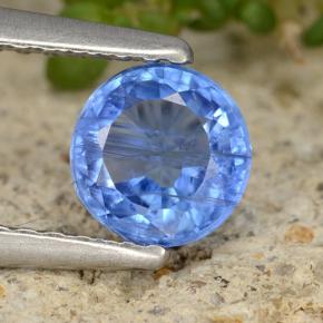 0.76 ct Blue Kyanite Gemstone, Kyanite Gem in Round Facet Shape for Sale.
