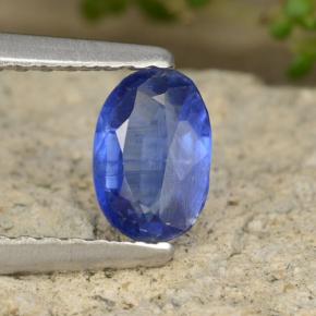 0.57 ct Blue Kyanite Stone, Natural Kyanite in Oval Facet Shape for Sale