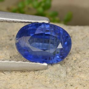 1.14 ct Blue Kyanite Gemstone, Kyanite Gem in Oval Facet Shape for Sale.
