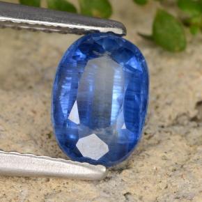 1.27 ct Blue Kyanite Stone, Natural Kyanite in Oval Facet Shape for Sale