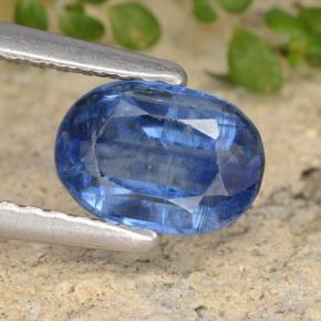 1.06 ct Blue Kyanite Gemstone, Kyanite Gem in Oval Facet Shape for Sale.