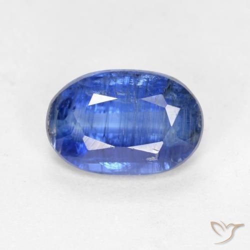 0,95ct Ovale sfaccettato blu Cianite dal Nepal, Dimension 7,1 x 4,8mm, Natural non trattati Gemstone, SI Clarity, 1 piece Cianite in Blu fiordaliso Color, Mohs Hardness of 6 - 7, Photo A