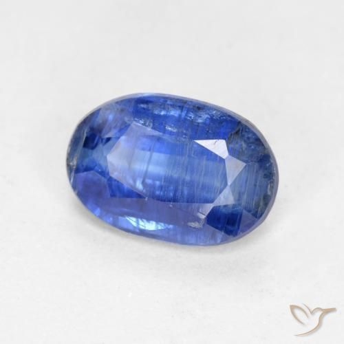 0.95 ct Blue Kyanite Stone, Natural Kyanite in Oval Facet Shape for Sale