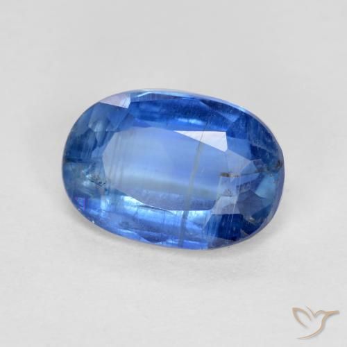 1.02 ct Blue Kyanite Stone, Natural Kyanite in Oval Facet Shape for Sale