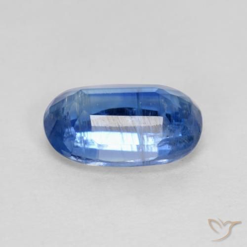 Kyanite Gemstone in 7.4 x 5 mm Size for Sale, Kyanite Stone in Navy Blue Color