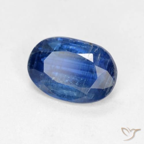 0.98 ct Blue Kyanite Stone, Natural Kyanite in Oval Facet Shape for Sale