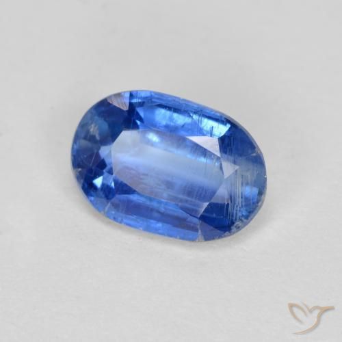 1.07 ct Blue Kyanite Stone, Natural Kyanite in Oval Facet Shape for Sale