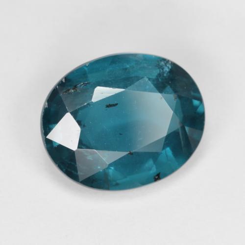 3.71 ct Turquoise Kyanite Stone, Natural Kyanite in Oval Facet Shape for Sale